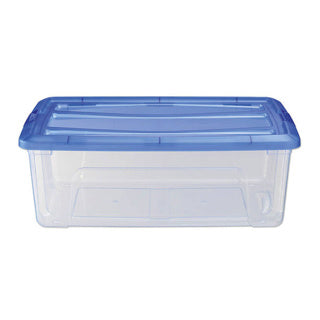 Iris top box storage box 30l 57.5x39x20.5 cm blue transparent
