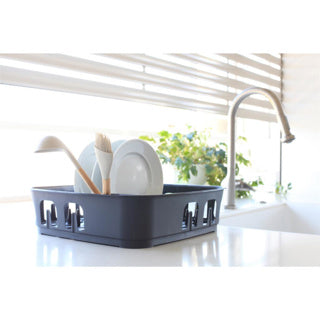 Stojalo za posodo Curver Essentials 39x39x11 cm sivo