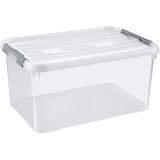 Curver handy+ storage box 3x35l teal blue