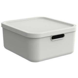 Rotho decoration storage box albula light 20 l mistletoe white
