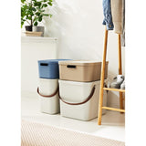 Rotho decoration storage box albula light 20 l mistletoe white