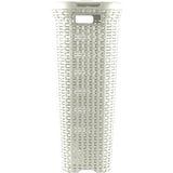 Curver style laundry box with lid rattan style 40 liters ivory 45x26x62cm