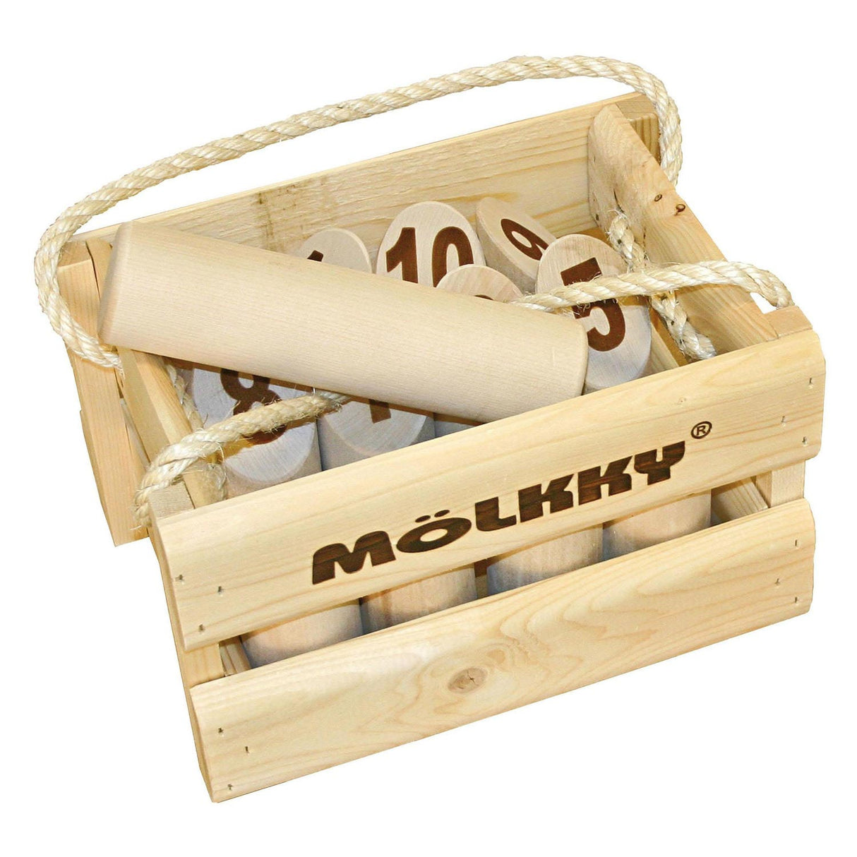 Tactique mölkky original dans la boîte de stockage