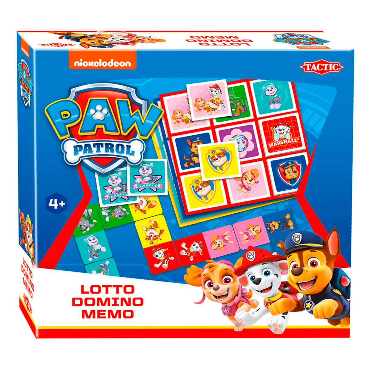 Paw Patrol Lotto,Domino,Memo 3in1