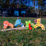 Tactic wooden animal croquet set