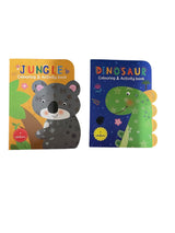 Shaped coloring and activity book