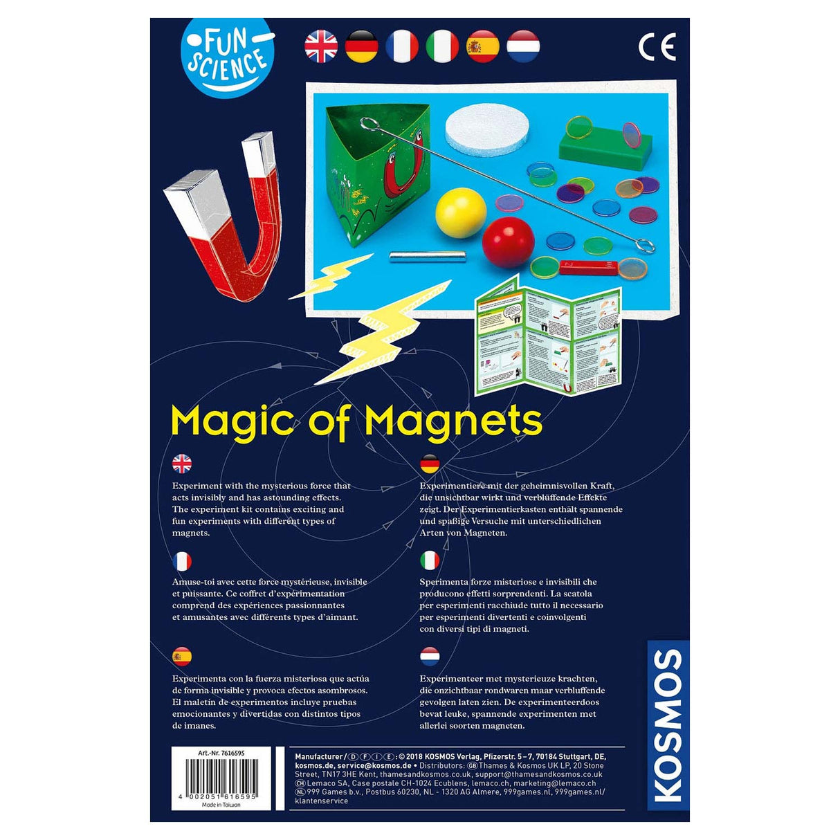 Kosmos magneter experiment set