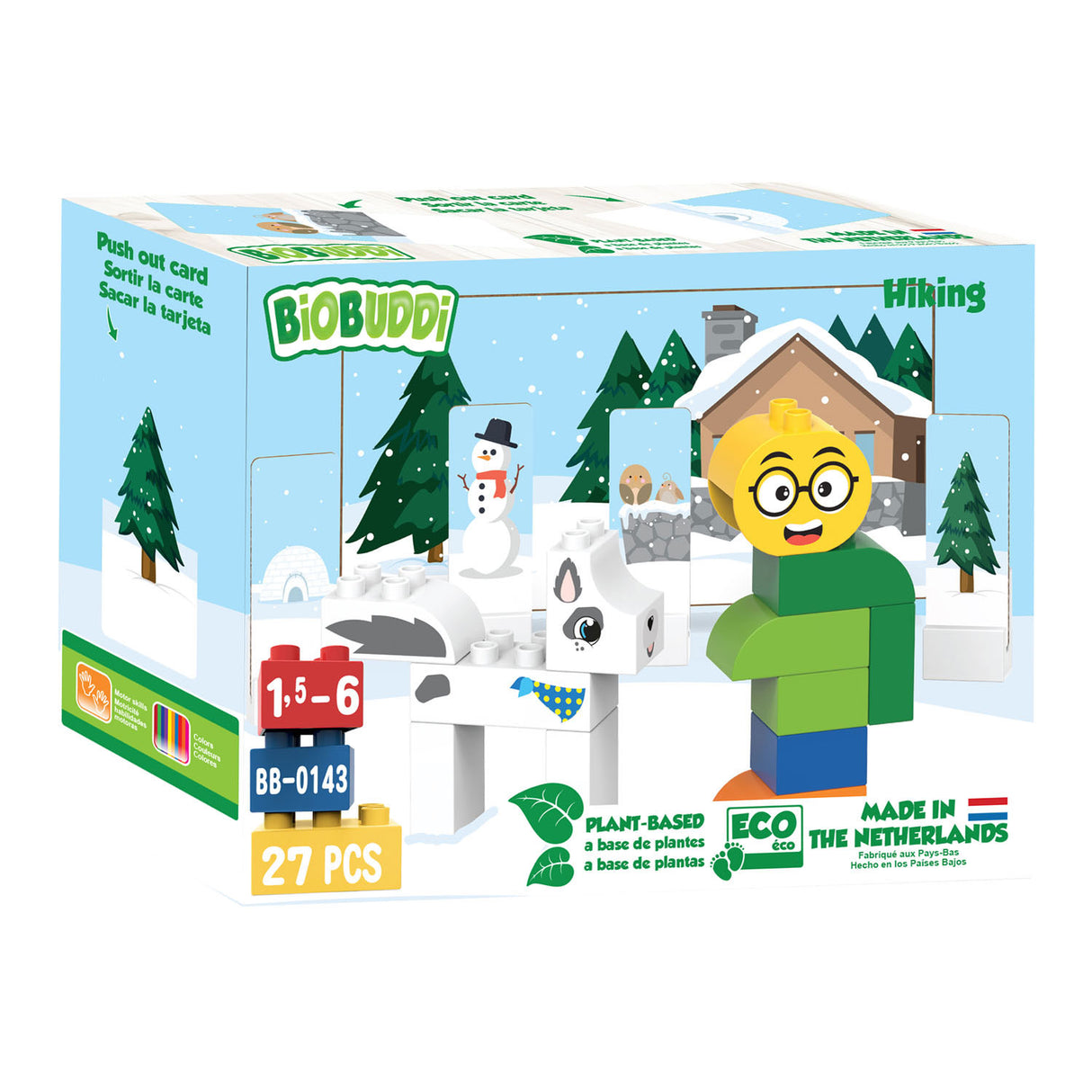 Biobuddi hiking construction set, 27 pieces.