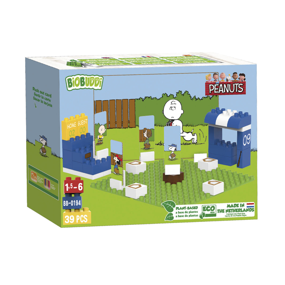 Biobuddi snoopy - baseball - 39 pcs.