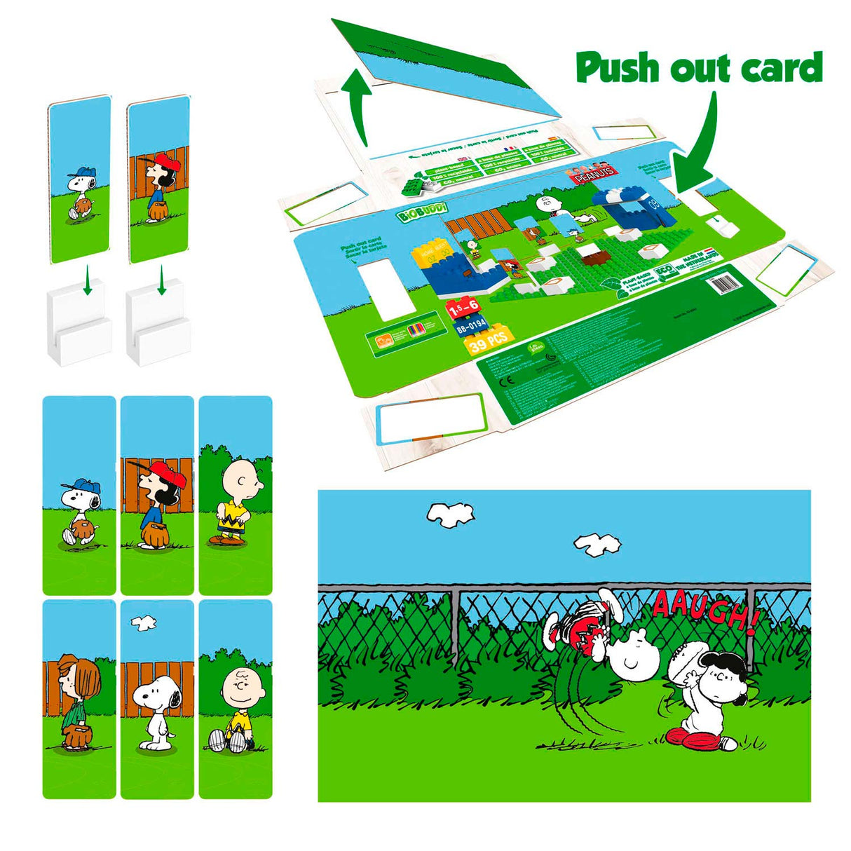 Biobuddi snoopy - baseball - 39 pcs.