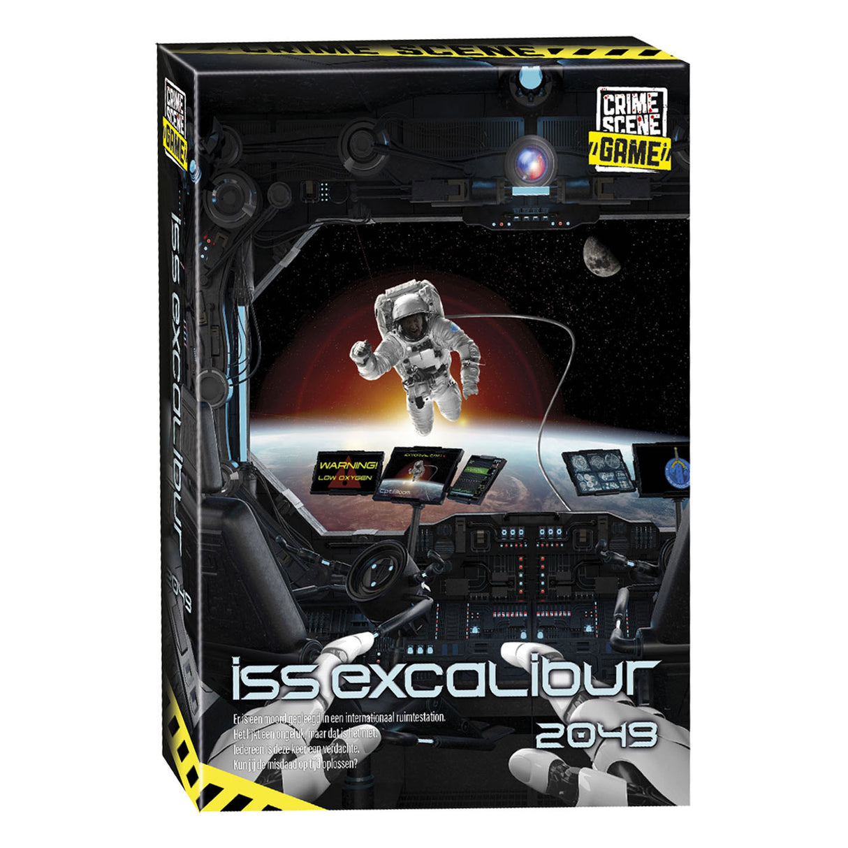 Tactic crime scene iss excalibur 2049 – board game – crime game – futuristic mystery in space – in-depth investigation and deduction – crime scene series – game storm studio – 1 or more players – from 18 years