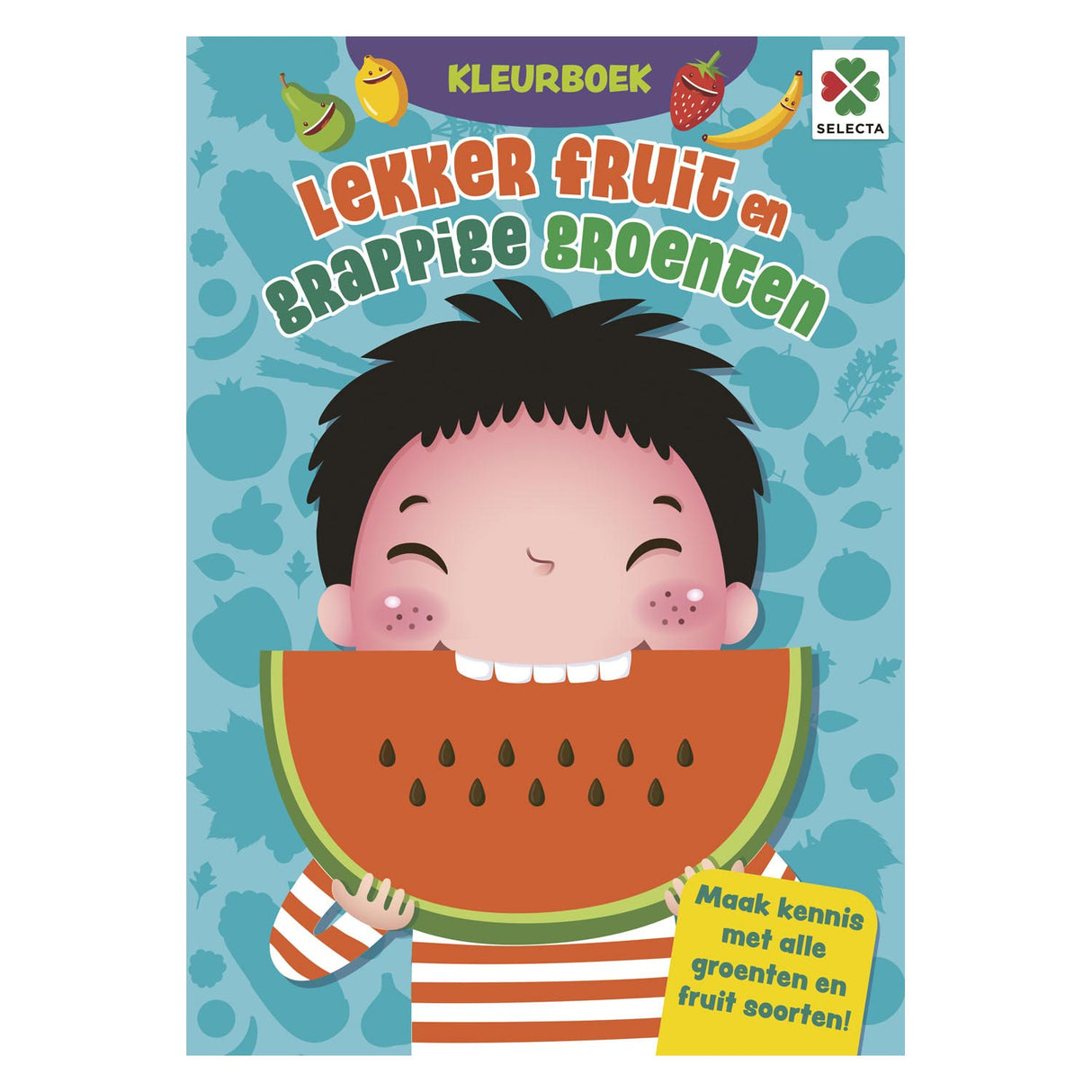 Selecta Colorbook Tasty Fruit och roliga grönsaker