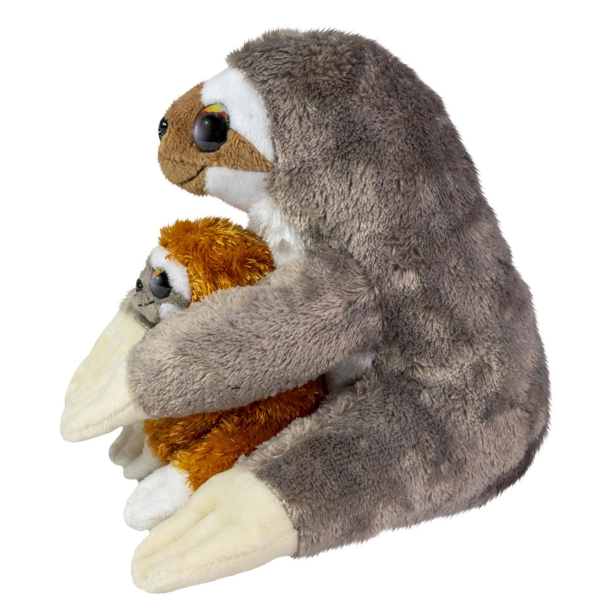 Lumo Stars hug sloth caramel and coffee, 24 cm