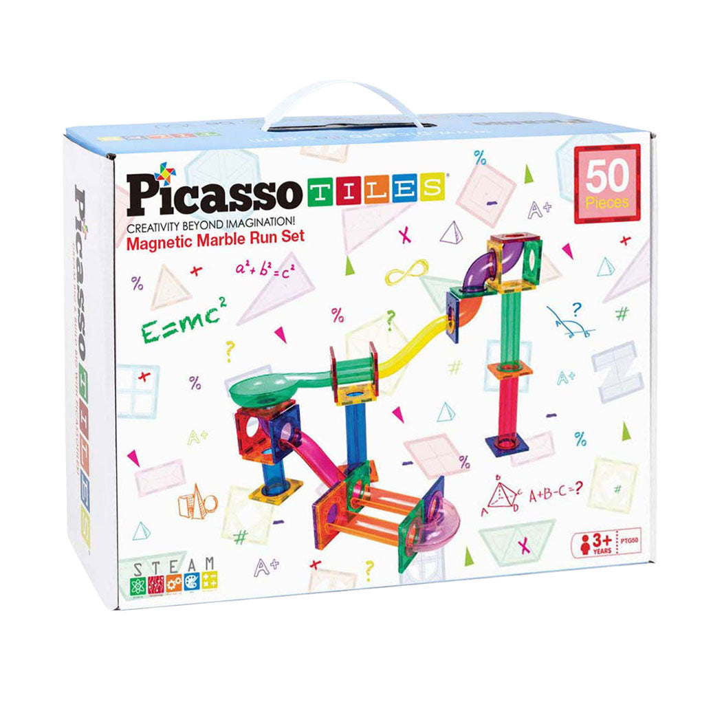 Selecta picassotiles marble run - magnetic building tiles - 50 pcs.