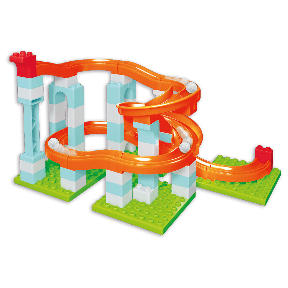 Androni Knikkerbaan Roller Coaster Set, 62dlg.