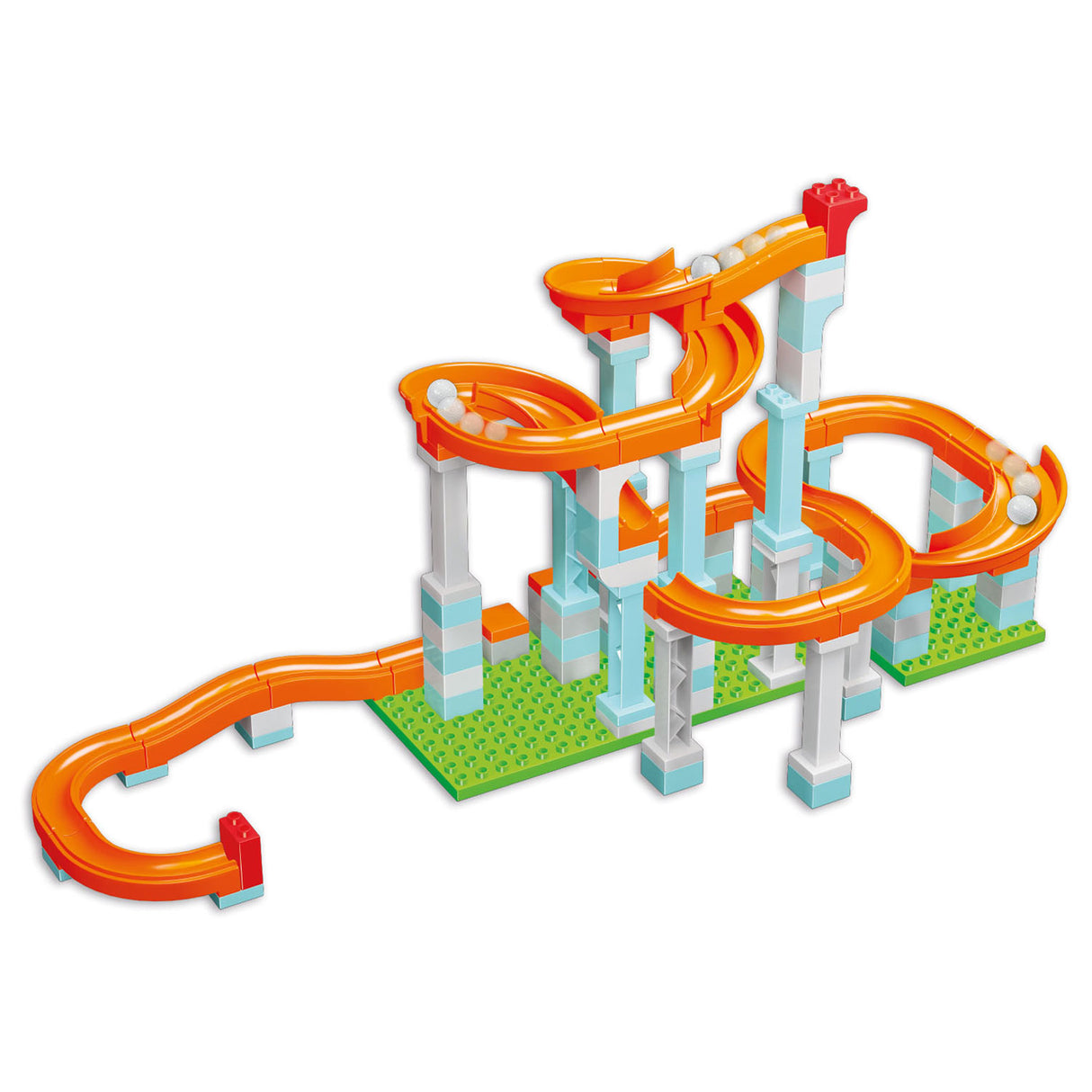 Androni Knikkerbaan Roller Coaster Set, 128dlg.