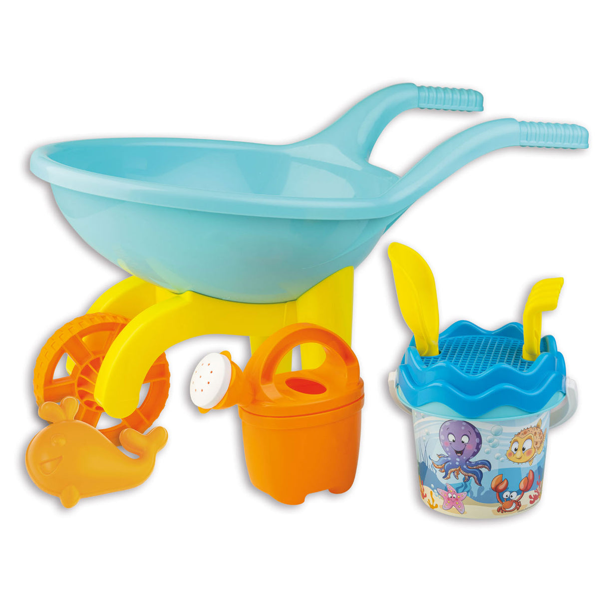 Androni Wheelbarrow con set di underwater World, 7dlg.