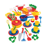 Dantoy kitchen tableware, 59 pieces.