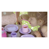Dantoy coffee set pink, lilac 17 pcs.