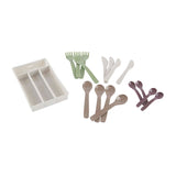 Dantoy cutlery set, 17 pieces.
