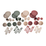 Dantoy tableware set, 56 pieces.
