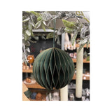 HBx Natural Living Weihnachtskugelpapier10cm grün