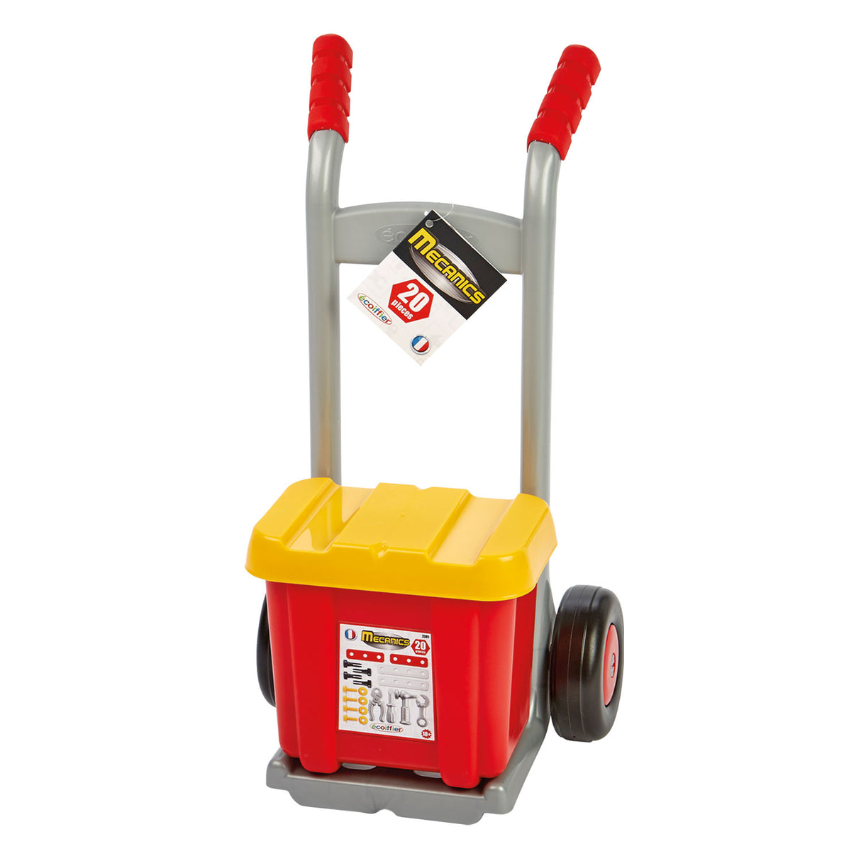 Ecoiffier Mecanics Hand Truck con caja de herramientas