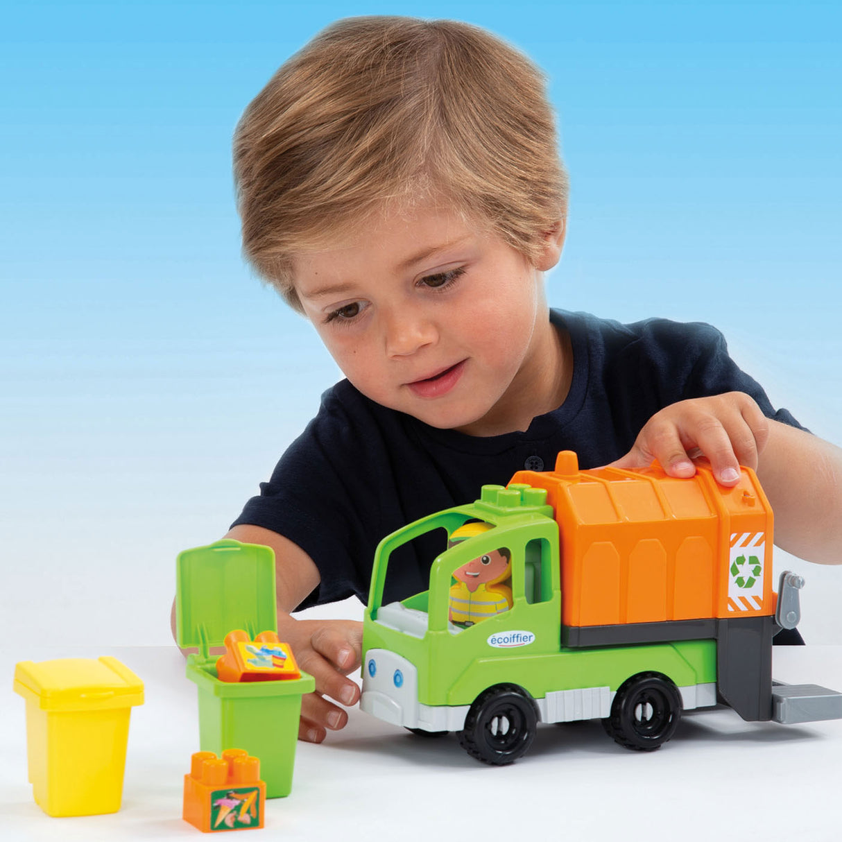 Abrick garbage truck with accessories