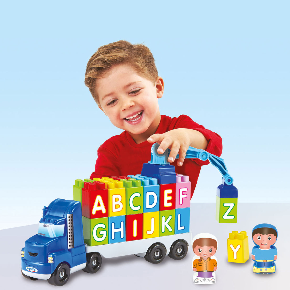 Abrick truck with tap and letters