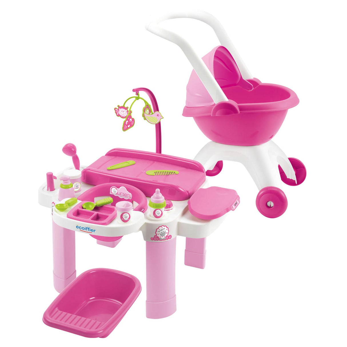 Ecoiffier Ecoffier Care set with doll truck