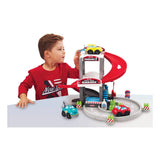 Abrick Ecoiffier garage with transporter and cars