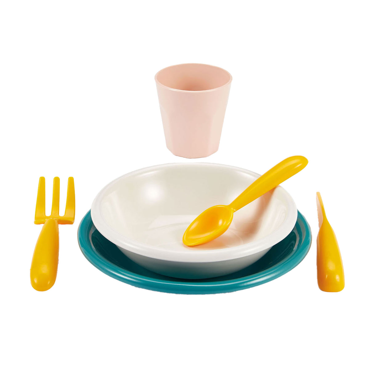 Ecoiffier Picknick Speelset met Kartonnen Picknickmand, 32dlg.