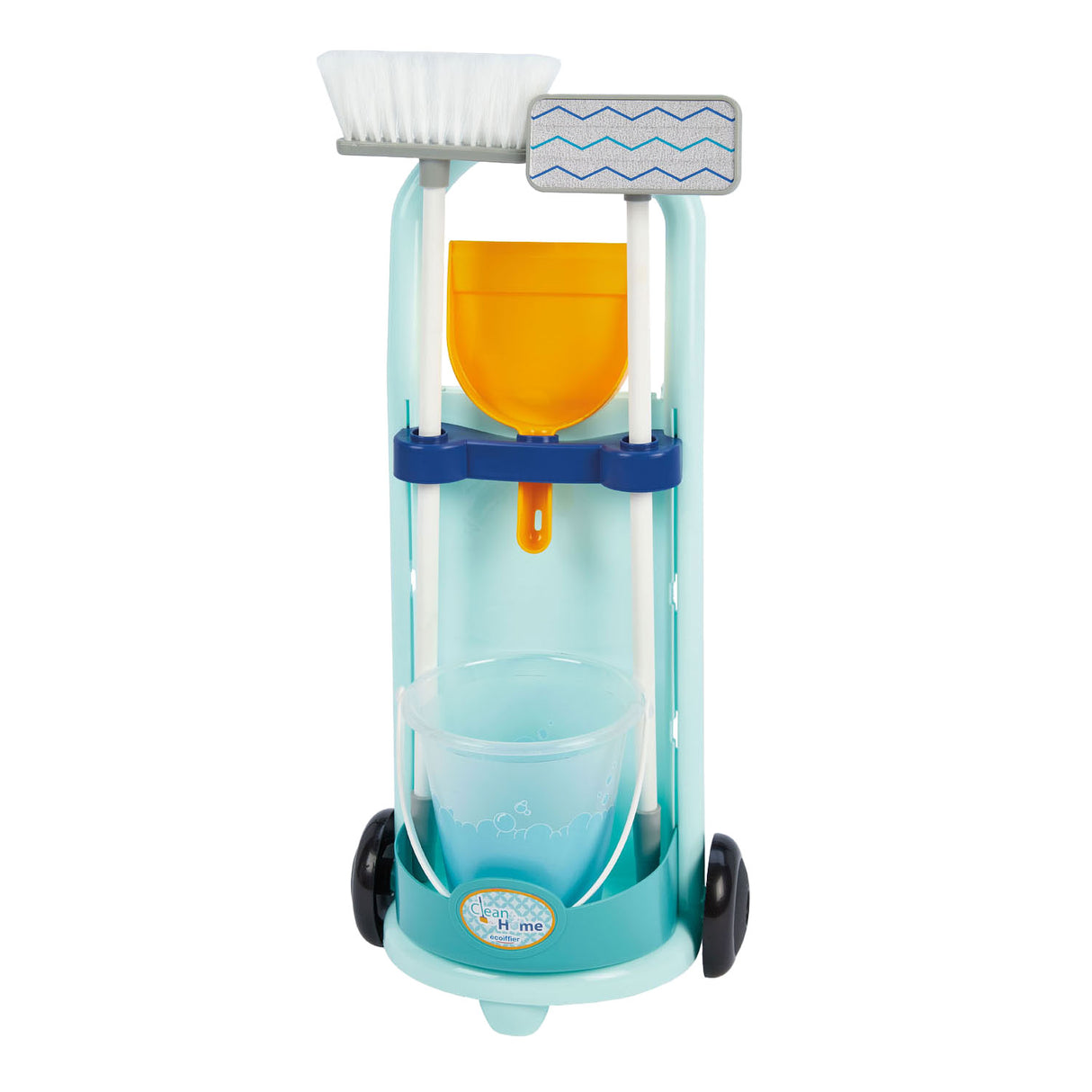 Ecoiffier cleaning trolley blue, 5dlg.