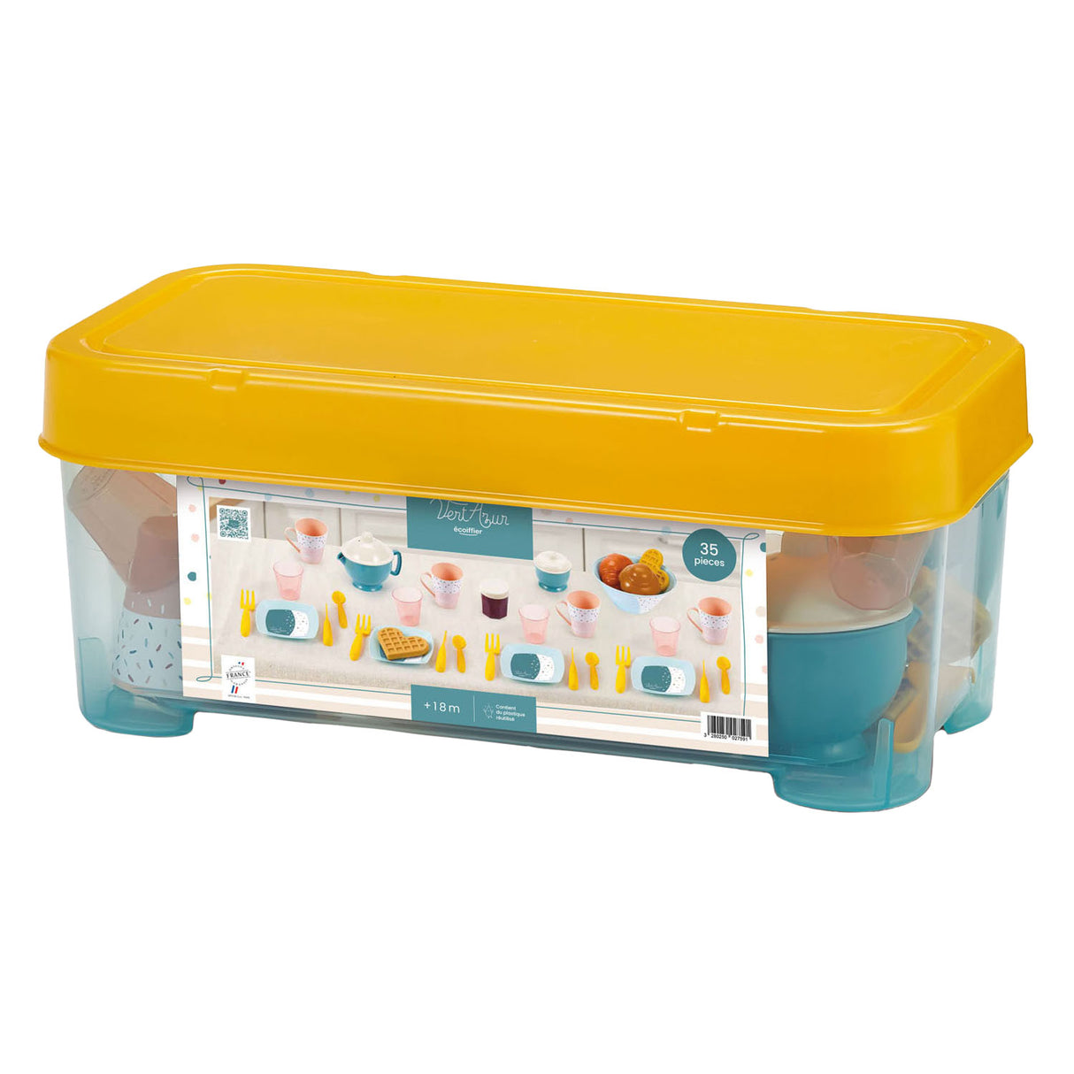 Ecoiffier Morgenmad Play Set in Storage Box, 35dlg.