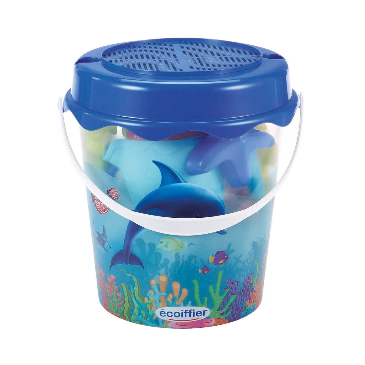 Ecoiffier Bucket Dolphin with accessories, 12dlg.