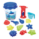 Ecoiffier Dolphin Eimer Set mat Accessoiren, 12 Stéck.