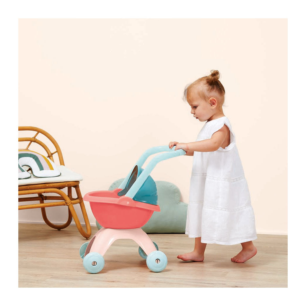 Nursery Ecoiffier Dollwagen pastel