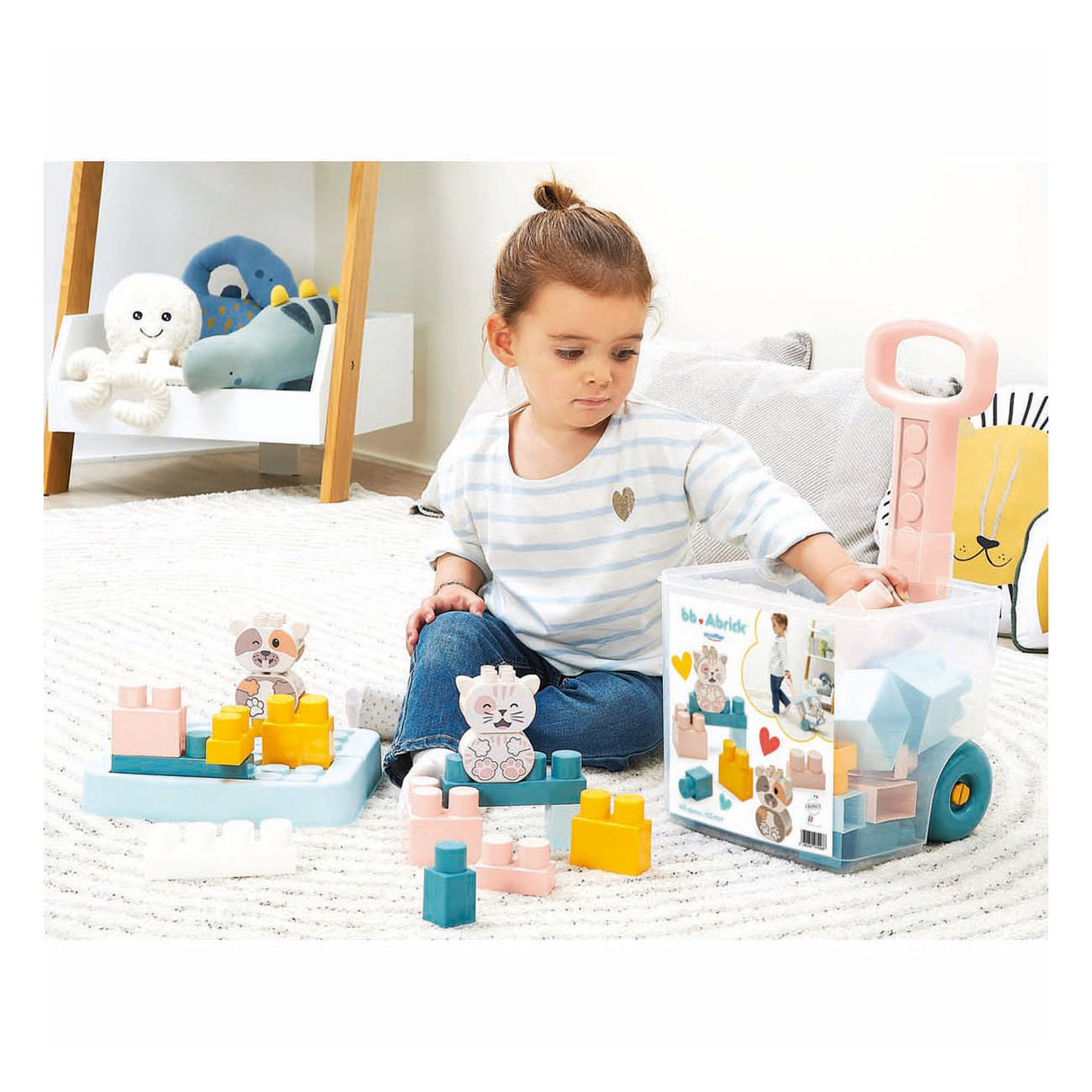 Abrick building blocks in storage box - 40 pcs.