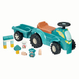 Ecoiffier steerable tractor with trailer - 15 pcs.