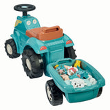 Ecoiffier steerable tractor with trailer - 15 pcs.