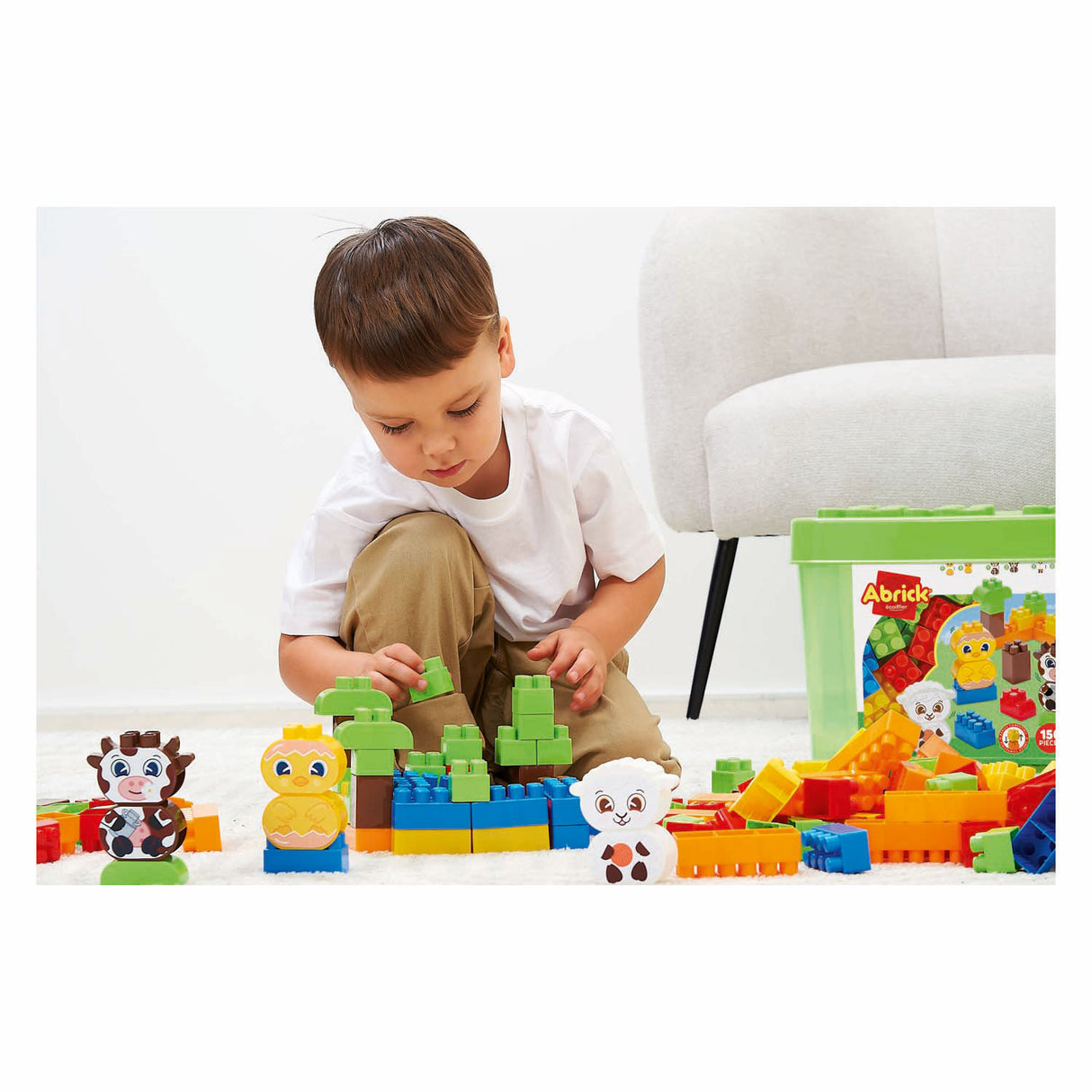 Abrick building blocks farm - 150 pcs.