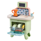 Ecoiffier eociffier vert azur sage-colored kitchen - 17 pcs.