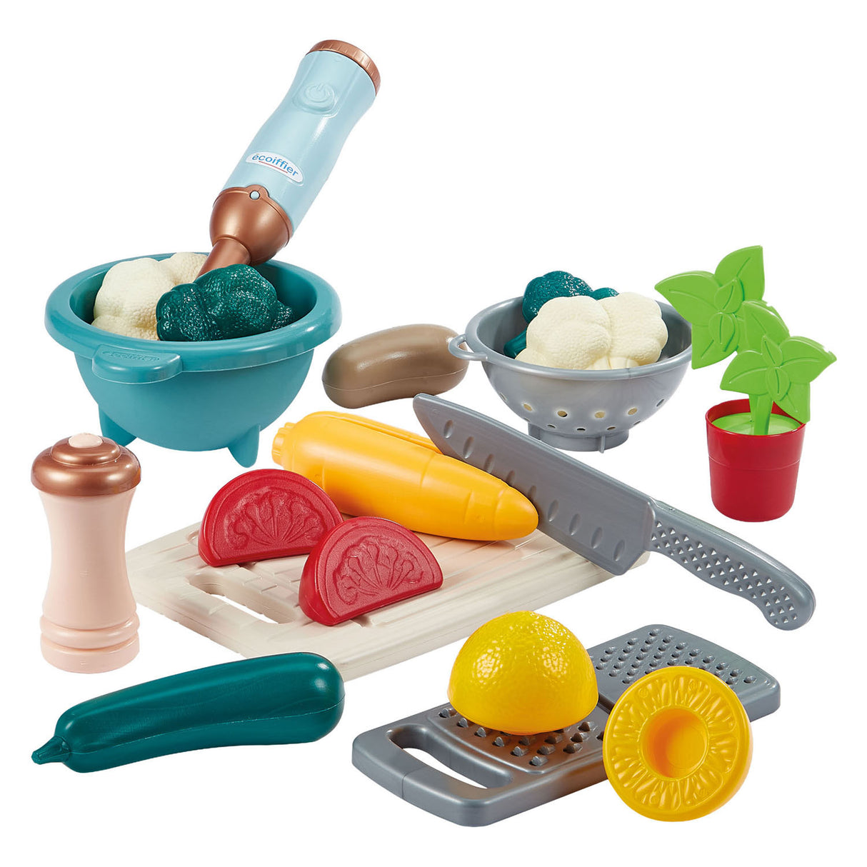 Ecoiffier Vert Azur Soup Making Set - 20 pcs.
