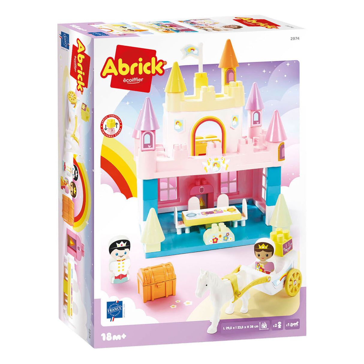 Ecoiffier Abrick Bausteng Regenbogenschlass
