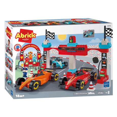Ecoiffier abric rakennuspalikoita Formula 1 Grand Prix 3 ajoneuvolla