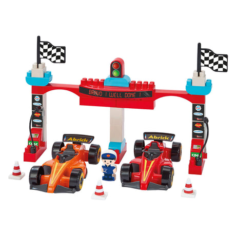 Ecoiffier abric rakennuspalikoita Formula 1 Grand Prix 3 ajoneuvolla