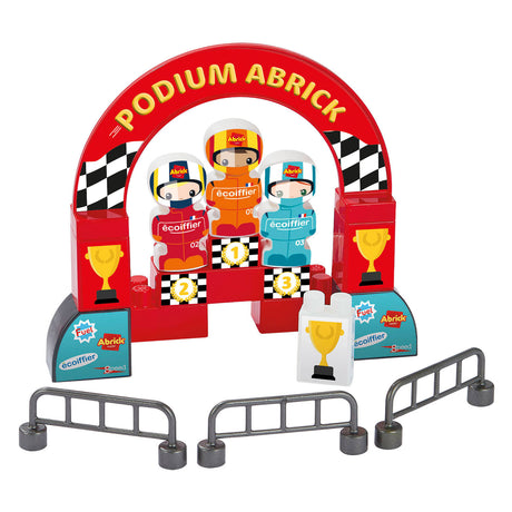 Ecoiffier abric rakennuspalikoita Formula 1 Grand Prix 3 ajoneuvolla