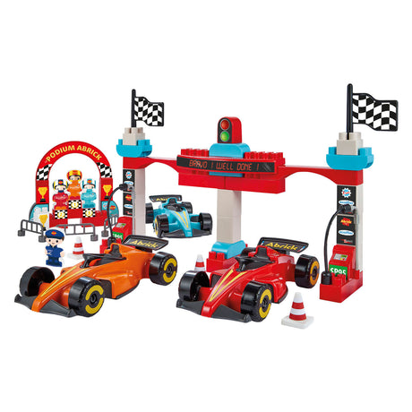 Ecoiffier abric rakennuspalikoita Formula 1 Grand Prix 3 ajoneuvolla