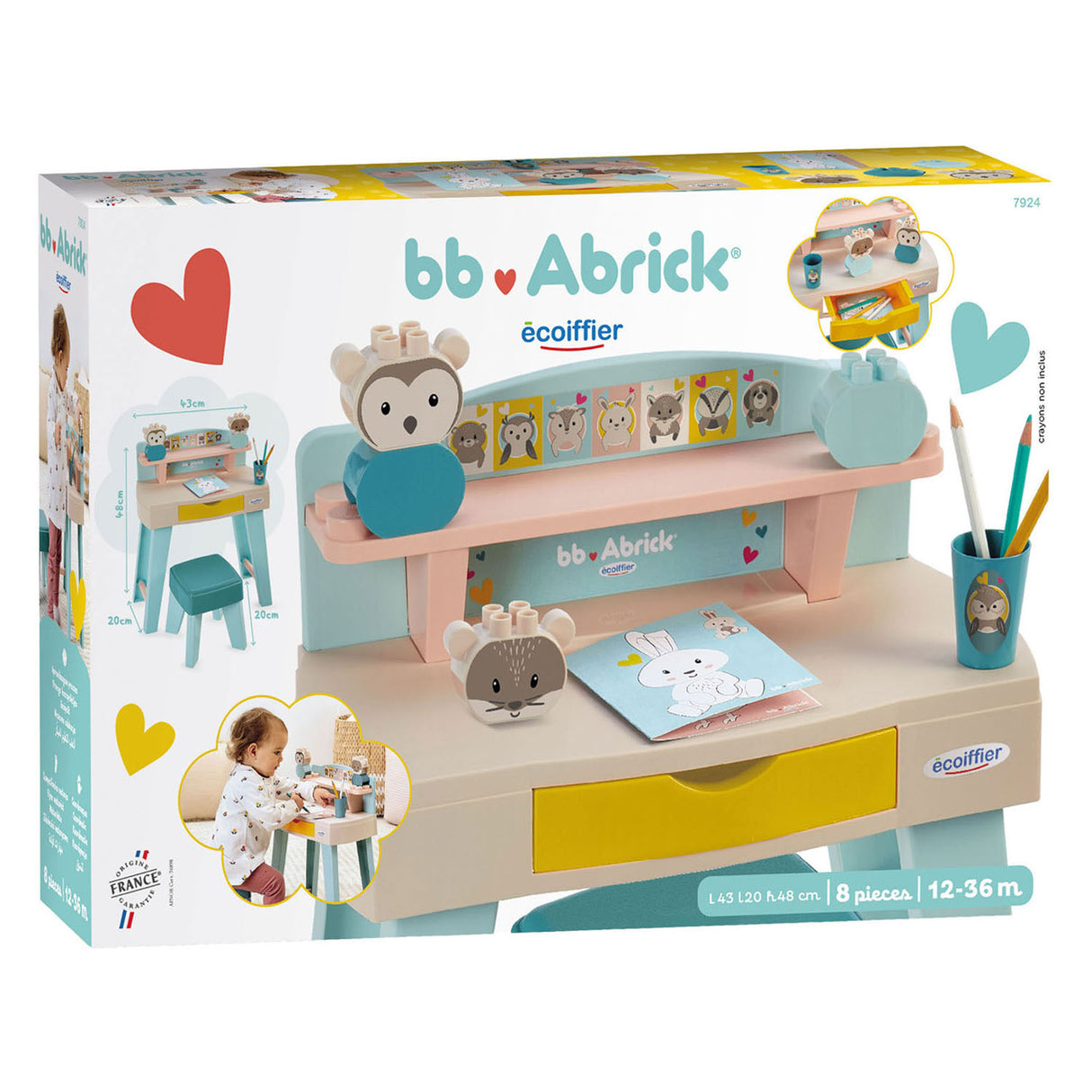 Ecoiffier bb abrick My First Desk - 8 pc.