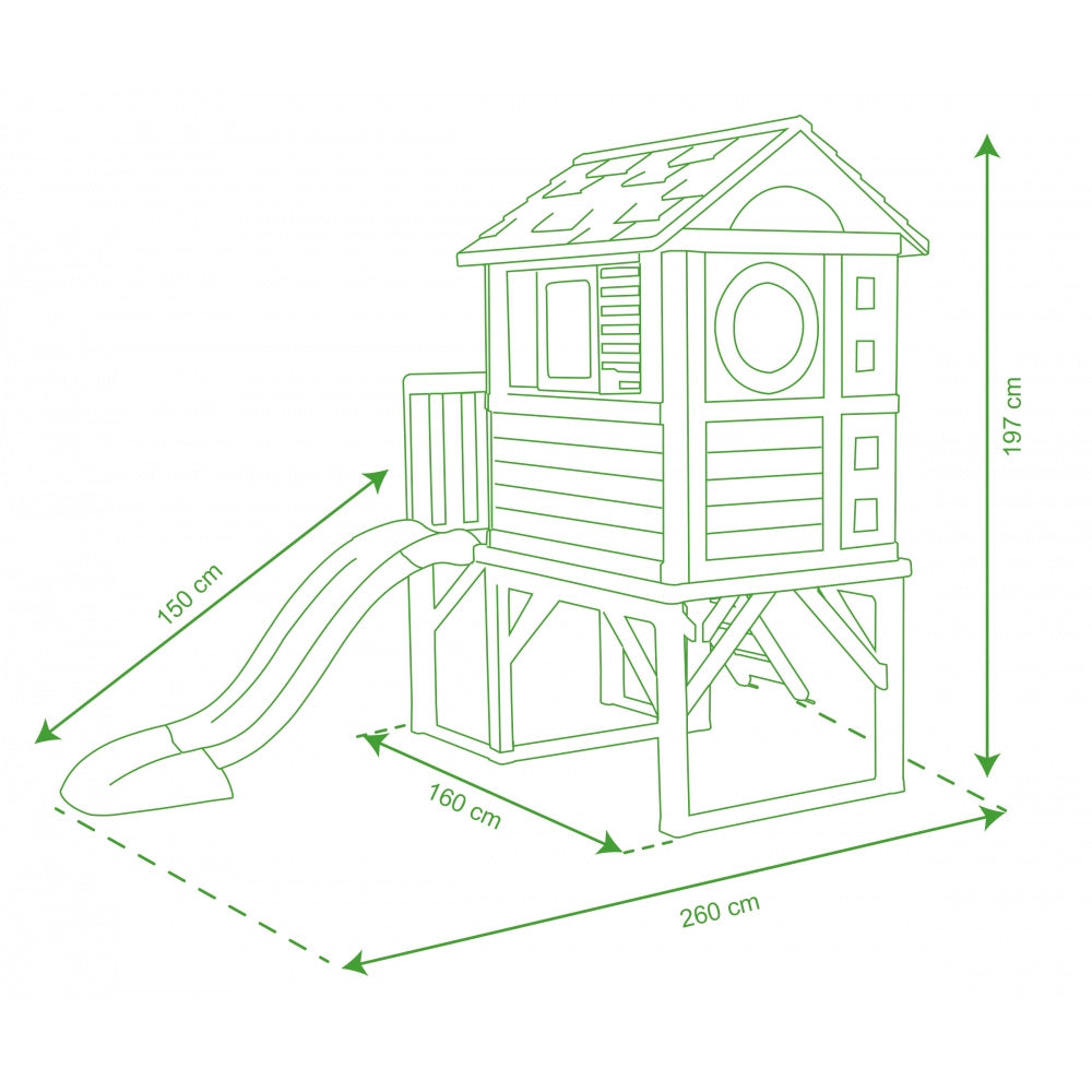 Smoby Speelhuis con diapositivas